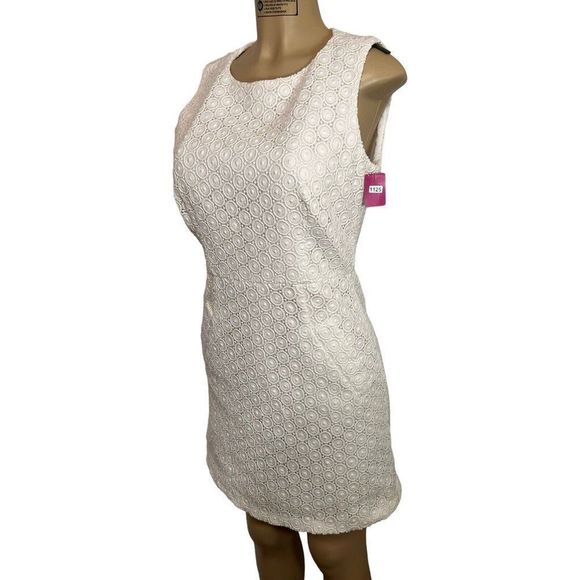 ABS  BY ALLEN SCHWARTZ Lace White Dress Size 8 #1125 - Picture 6 of 16